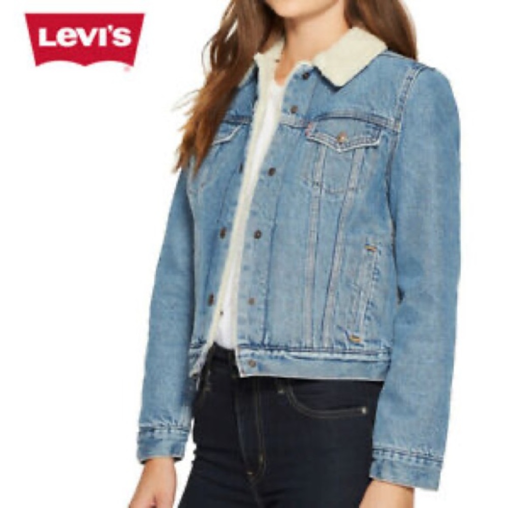Levi’s Sherpa Lined Denim Trucker Jacket